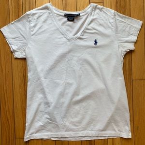 Polo by Ralph Lauren White V Neck